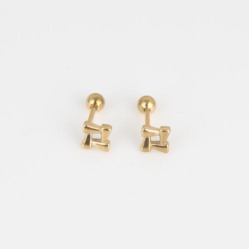 Stainless Steel Belly Ring, 316 Stainless Steel, Square, Vacuum Ion Plating, fashion jewelry & Unisex & hollow, golden, nickel, lead & cadmium free, 5.80x5.80x1.80mm, 6PCs/Bag, Sold By Bag