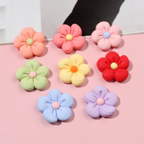 Mobile Phone DIY Decoration, Resin, Flower, more colors for choice, 22x25mm, Sold By PC