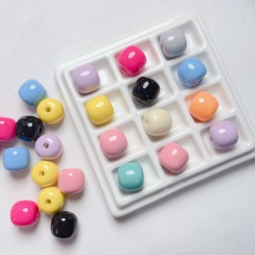 Acrylic Jewelry Beads, Round, stoving varnish, DIY, more colors for choice, 16x15mm, Hole:Approx 3.8mm, Sold By PC