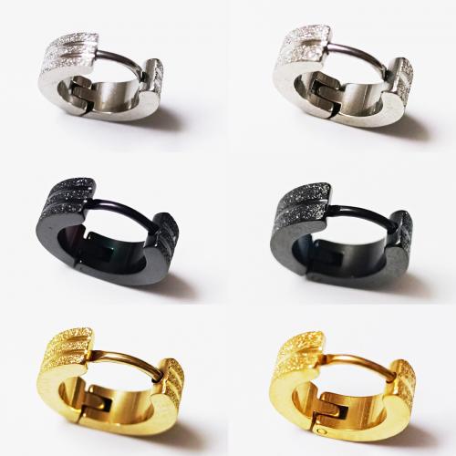 Stainless Steel Lever Back Earring 304 Stainless Steel Vacuum Ion Plating Unisex Inner diameter 9mm width 4mm Sold By PC
