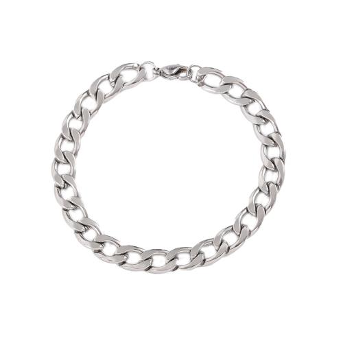 Stainless Steel Jewelry Bracelet, 304 Stainless Steel, fashion jewelry & different size for choice & for man, original color, nickel, lead & cadmium free, Sold By PC