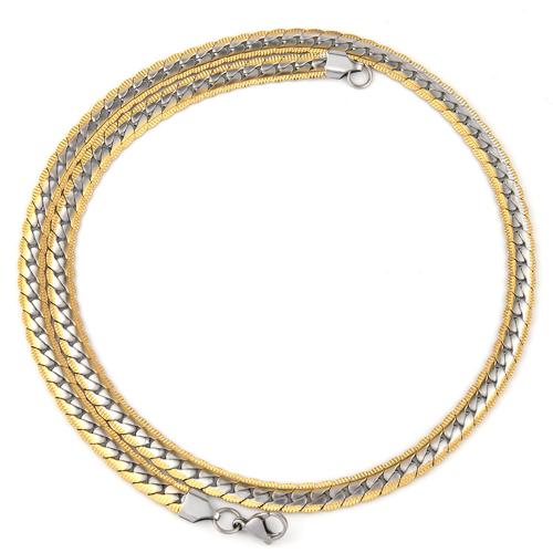 Stainless Steel Chain halskæde, 304 rustfrit stål, mode smykker & forskellig størrelse for valg & for mennesket, flere farver til valg, nikkel, bly & cadmium fri, Solgt af PC