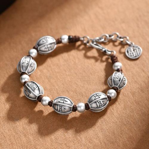 Brass Bracelet, antique silver color plated, vintage & Unisex, Length:Approx 7 Inch, Sold By PC