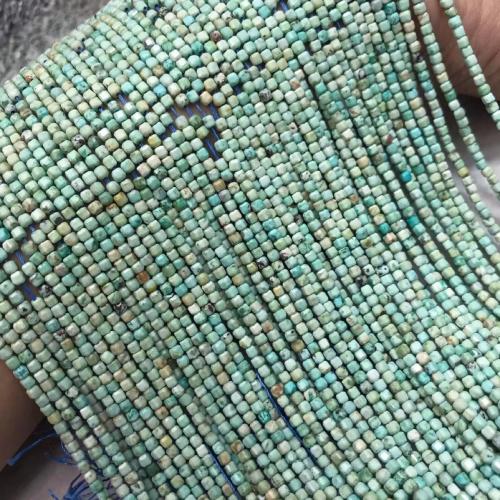 Turquoise Beads Natural Turquoise Square polished DIY & faceted mixed colors Length about 2-2.5mm Sold Per Approx 38 cm Strand