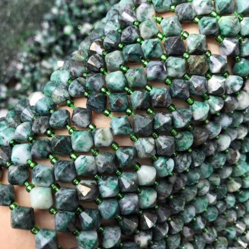 Gemstone Jewelry Beads Dioptase Rhombus polished DIY & faceted mixed colors Sold Per Approx 38 cm Strand