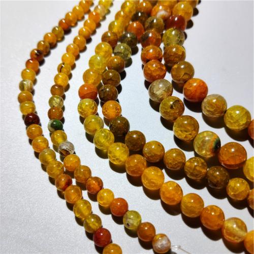 Prirodni Dragon vene ahat perle, Dragon vene Agate, Krug, možete DIY & različite veličine za izbor, više boja za izbor, Prodano Per Približno 38 cm Strand