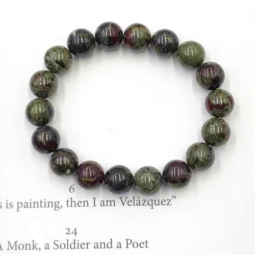 Gemstone Armbånd, Dragon + blod + sten, Runde, mode smykker & forskellig størrelse for valg & for kvinde, blandede farver, Længde Ca. 18 cm, Solgt af PC