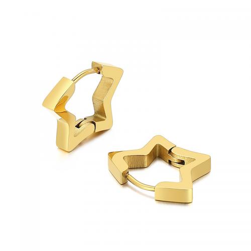 Stainless Steel Lever Back Earring 304 Stainless Steel Star Vacuum Ion Plating fashion jewelry & for woman Sold By Pair