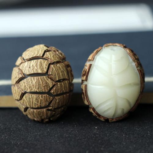 Wood Beads, Bodhi, Carved, DIY, 20x15x6mm, Sold By PC