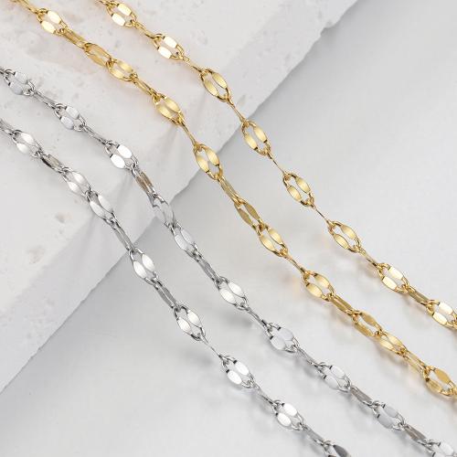 Stainless Steel Chain halskæde, 304 rustfrit stål, mode smykker & du kan DIY & for kvinde, flere farver til valg, nikkel, bly & cadmium fri, Længde Ca. 50 cm, 5pc'er/Bag, Solgt af Bag