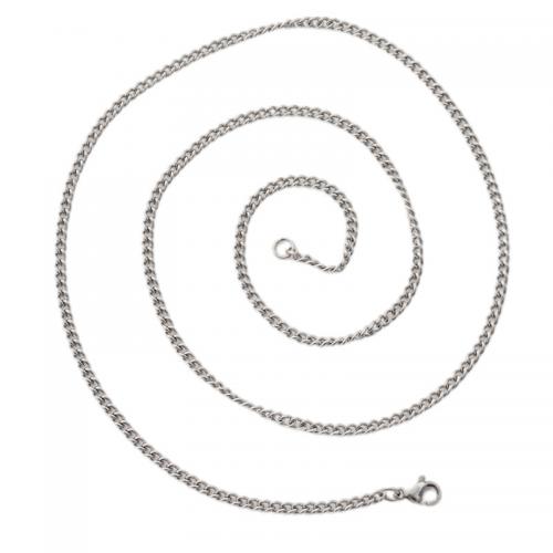 Stainless Steel Chain Necklace, 304 Stainless Steel, fashion jewelry & Unisex & different size for choice, original color, nickel, lead & cadmium free, Sold By PC