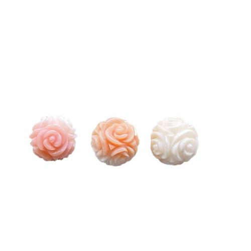 Távtartó gyöngyök ékszerek, Queen Conch Shell, Rózsa, DIY, 10mm, Lyuk:Kb 1mm, Által értékesített PC