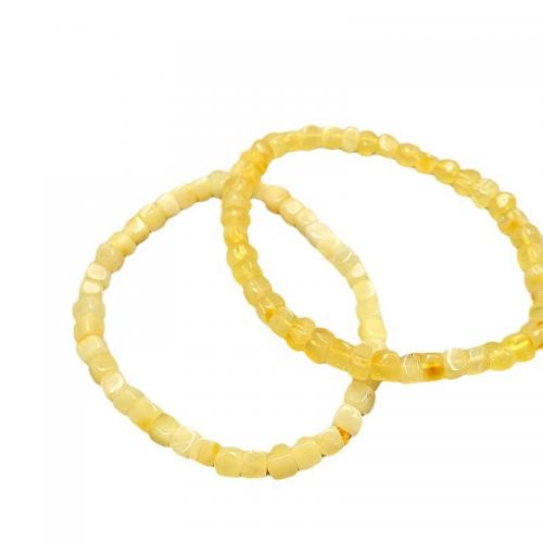 cire d'abeille bracelet, Motif géométrique, bijoux de mode & unisexe, beads length 4-6mm, Longueur:Environ 7 pouce, Vendu par PC