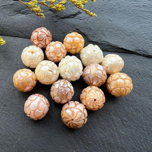Natural Freshwater Pearl Loose Beads, Carved, DIY, more colors for choice, Length about 10-13mm, Sold By PC