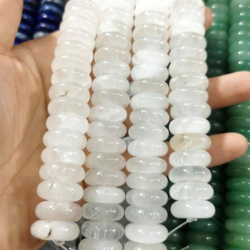Gemstone Jewelry Beads, Natural Stone, Flat Round, DIY & different materials for choice, more colors for choice, 6x16mm, Approx 30PCs/Strand, Sold By Strand