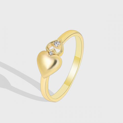 Kubisk Circonia Micro bane messing Ring, guldfarve belagt, mode smykker & forskellig størrelse for valg & Micro Pave cubic zirconia & for kvinde, nikkel, bly & cadmium fri, Solgt af PC
