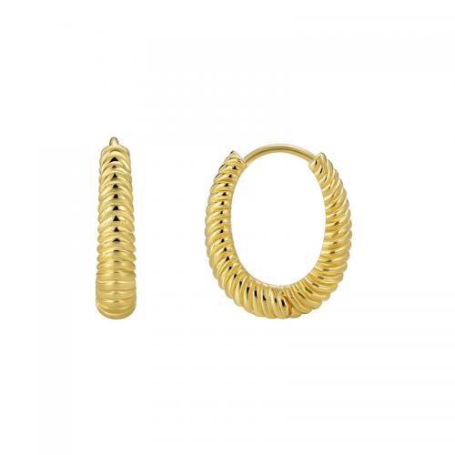 Messing Huggie Hoop Earring, 18K verguld, mode sieraden & voor vrouw, nikkel, lood en cadmium vrij, 15x18mm, Verkocht door pair