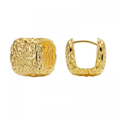 Messing Leverback Ohrring, 18K vergoldet, Modeschmuck & für Frau, frei von Nickel, Blei & Kadmium, 14x14mm, verkauft von Paar