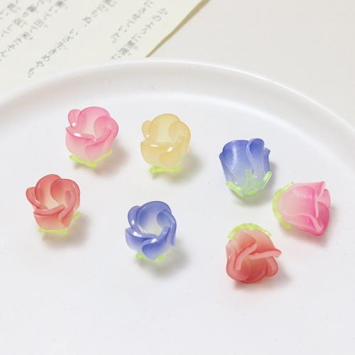 Acrylic Pendants, Flower, DIY, more colors for choice, 14x15mm, Sold By PC