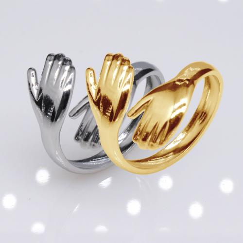 Titantium Steel δάχτυλο του δακτυλίου, Titanium Steel, Χέρι, επιχρυσωμένο, κοσμήματα μόδας & για άνδρες και γυναίκες, περισσότερα χρώματα για την επιλογή, νικέλιο, μόλυβδο και κάδμιο ελεύθεροι, wide:18mm, Sold Με PC