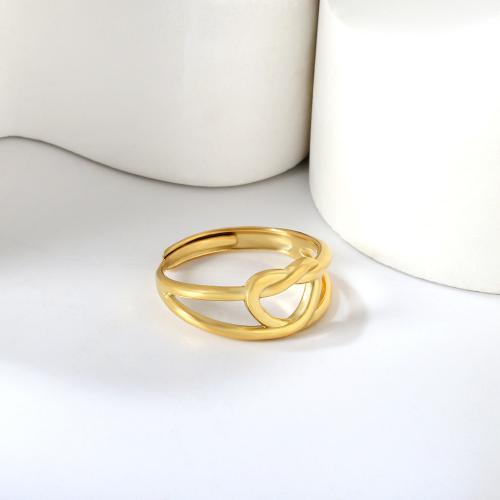 Палец кольцо из нержавеющей стали, Нержавеющая сталь 304, плакирован золотом, ювелирные изделия моды & разные стили для выбора & Женский, не содержит никель, свинец, продается PC