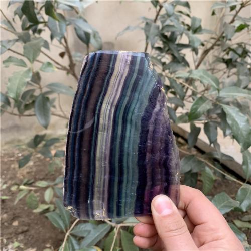 Fashion Decoration Colorful Fluorite Nuggets polished for home and office mixed colors Length about 8-15cm Sold By KG