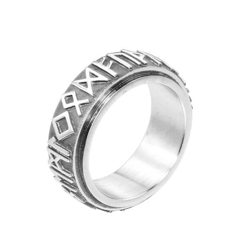 Titanium Steel Finger Ring Donut Vacuum Ion Plating vintage & fashion jewelry & Unisex 5mm Sold By PC