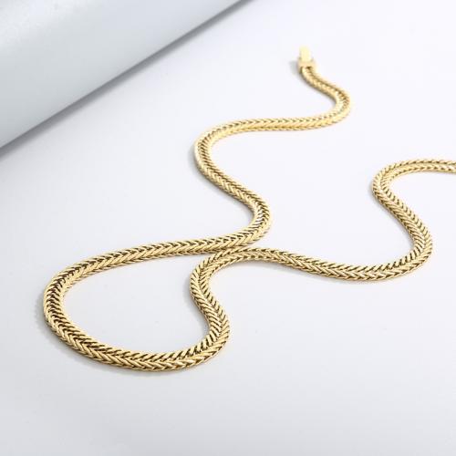 Stainless Steel Chain Necklace, 304 Stainless Steel, fashion jewelry & for man, more colors for choice, 6mm, Length:Approx 65 cm, Sold By PC