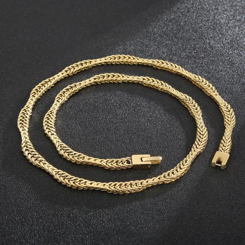 Stainless Steel Chain Necklace, 304 Stainless Steel, fashion jewelry & for man, more colors for choice, 6.50mm, Length:Approx 60 cm, Sold By PC