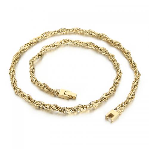 Stainless Steel Chain Necklace 304 Stainless Steel fashion jewelry & for man 6mm Length Approx 60 cm Sold By PC