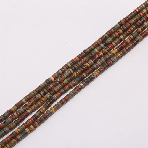 Gemstone Jewelry Beads, Red Pine, Flat Round, DIY & different size for choice, mixed colors, Sold Per Approx 38 cm Strand