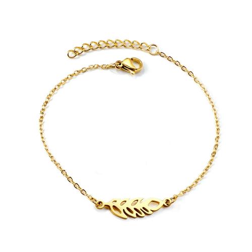 Stainless Steel Jewelry Bracelet 304 Stainless Steel gold color plated fashion jewelry & for woman nickel lead & cadmium free Sold By PC