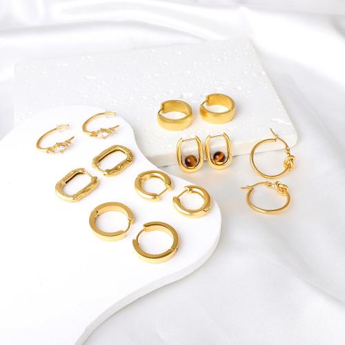 Stainless Steel Lever Back Earring 304 Stainless Steel gold color plated fashion jewelry & for woman nickel lead & cadmium free Sold By Pair