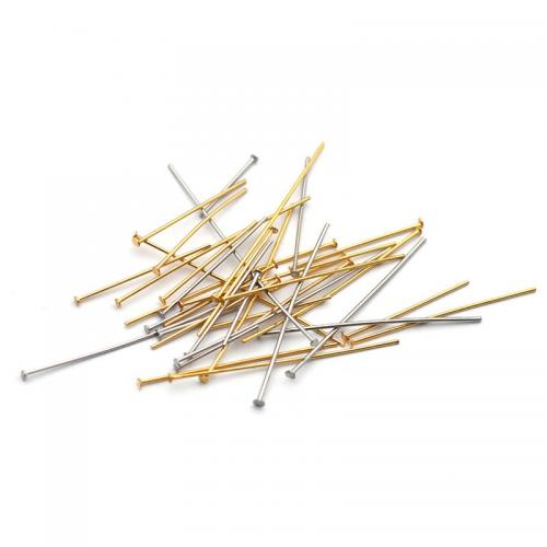 Stainless Steel Headpins, plated, DIY & different size for choice, more colors for choice, 1000PCs/Bag, Sold By Bag