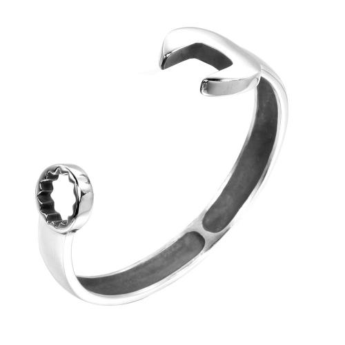 Titanium Steel Bracelet & Bangle, Wrench, Vacuum Ion Plating, fashion jewelry & Unisex, more colors for choice, Inner Diameter:Approx 58mm, Sold By PC