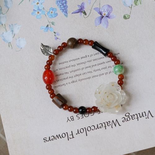 Porcelain Bracelet, Lampwork, with Porcelain & Resin, handmade, fashion jewelry & different styles for choice & for woman, Length:Approx 15-20 cm, Sold By PC