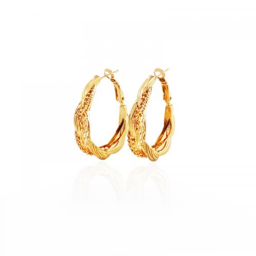 Messing Leverback Ohrring, goldfarben plattiert, Modeschmuck & für Frau, frei von Nickel, Blei & Kadmium, 30x38mm, verkauft von Paar