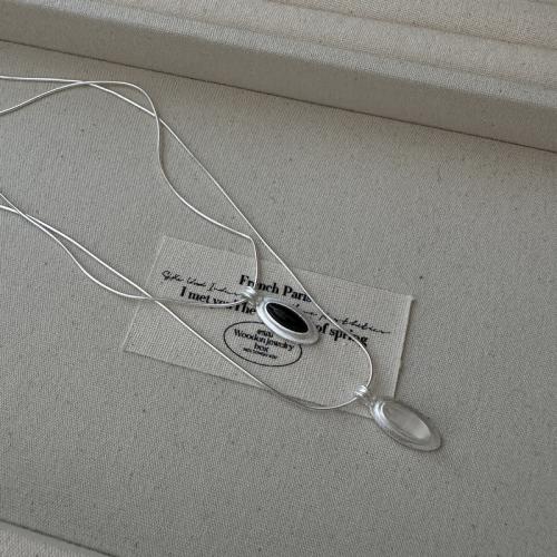 Sterling Silber Halsketten, 925er Sterling Silber, mit Verlängerungskettchen von 5cm, poliert, Modeschmuck & für Frau, keine, frei von Nickel, Blei & Kadmium, Länge:ca. 41 cm, verkauft von PC