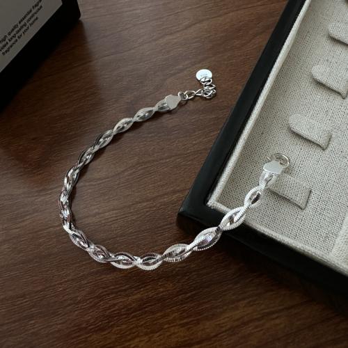925 Sterling Silver Bangle Bracelet, with 3cm extender chain, polished, fashion jewelry & for woman, nickel, lead & cadmium free, Length:Approx 16 cm, Sold By PC