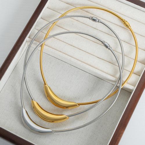 Titanstahl Halskette, Modeschmuck & für Frau, keine, 55mm, Länge:ca. 40 cm, verkauft von PC