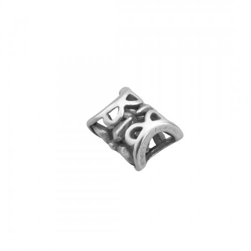 Stainless Steel Large Hole Beads, 304 Stainless Steel, polished, DIY, 11x9mm, Hole:Approx 6mm, Sold By PC