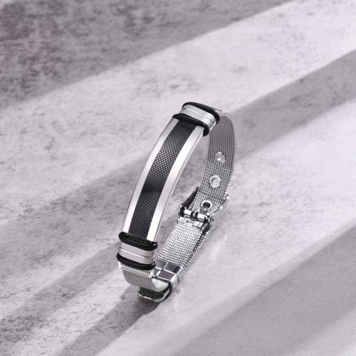 Stainless Steel Jewelry Bracelet 304 Stainless Steel polished fashion jewelry & for man Length Approx 23.5 cm Sold By PC