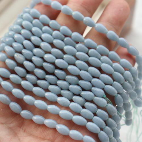 Gemstone Jewelry Beads, Angelite, polished, Different Shape for Choice & DIY, light blue, Approx 48PCs/Strand, Sold Per Approx 39 cm Strand