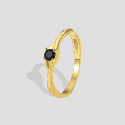 Krychlový Circonia Micro vydláždit mosazný prsten, Mosaz, různé velikosti pro výběr & micro vydláždit kubické zirkony & pro ženy, zlatý, Prodáno By PC