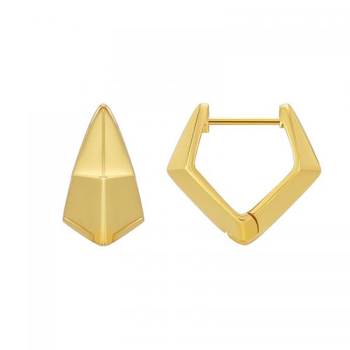Brass Leverback Earring, plated, for woman, golden, Sold By Pair