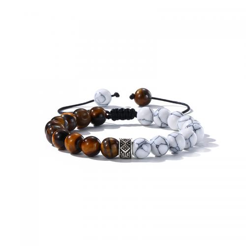 Bracelet en alliage de zinc, avec matériel mélangé, bijoux de mode & unisexe & styles différents pour le choix, Longueur:Environ 16-24 cm, Vendu par PC