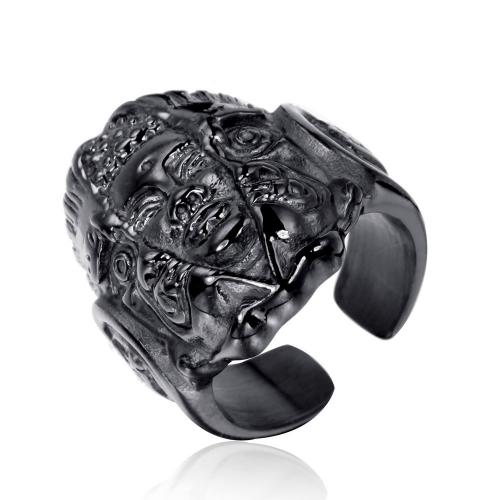 Ring Finger Titantium stali, biżuteria moda & różnej wielkości do wyboru & dla człowieka, dostępnych więcej kolorów, sprzedane przez PC