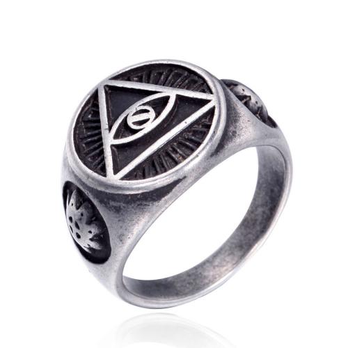 Titanium Čelik Finger Ring, modni nakit & različite veličine za izbor & za čovjeka, više boja za izbor, Prodano By PC