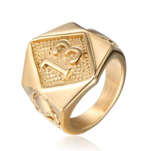 Titanium Čelik Finger Ring, modni nakit & različite veličine za izbor & za čovjeka, više boja za izbor, Prodano By PC