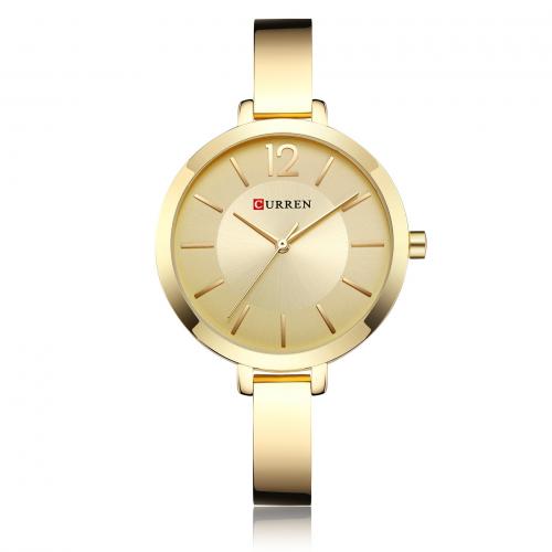 Damen Armbanduhr, Glas, mit 201 Edelstahl, Lebenswasserbeständig & Modeschmuck & japanische Uhr-Bewegung & für Frau, keine, frei von Nickel, Blei & Kadmium, Länge:ca. 19 cm, verkauft von PC